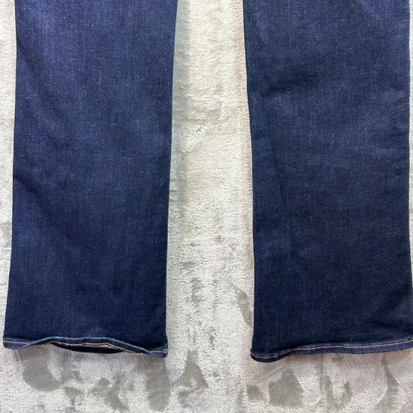 American Eagle Next Level Stretch Kick Boot Jeans Dark Wash Indigo 8 AE 30x31 - Picture 6 of 12